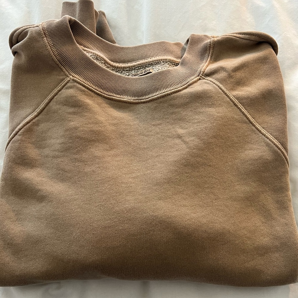 Abercrombie & Fitch Tan Sunday Crewneck Sweatshirt